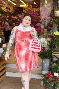 Vintage Red Check Mini Dress